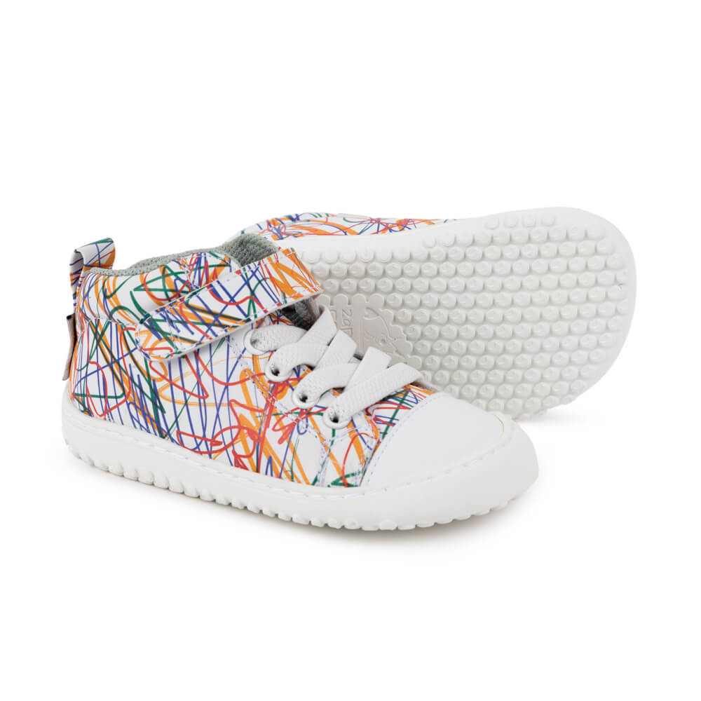 zapatillas botas botines cordones velcro microfibra nobuck ninos ninas rayas risco multicolor jucar rocker aw24 02
