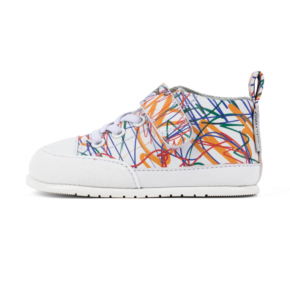 zapatillas botines deportivos respetuosos forma pie espacio dedos ninos color risco rayas jucar feroz aw24 01