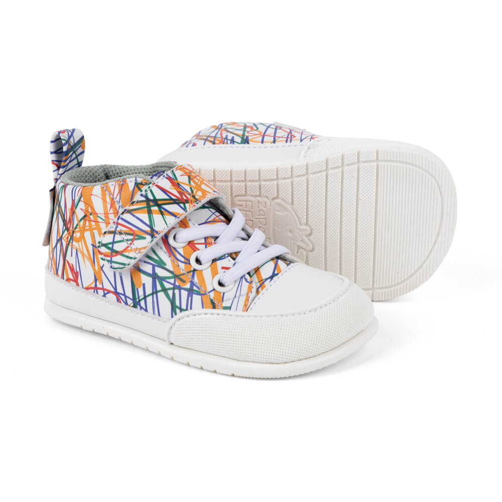 zapatillas botines deportivos respetuosos forma pie espacio dedos ninos color risco rayas jucar feroz aw24 02