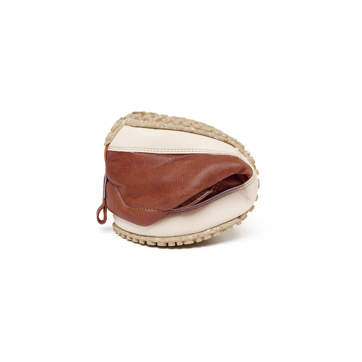 zapatillas deportivas altas ajustables otono invierno piel color nut marron claro viver adulto aw24 04