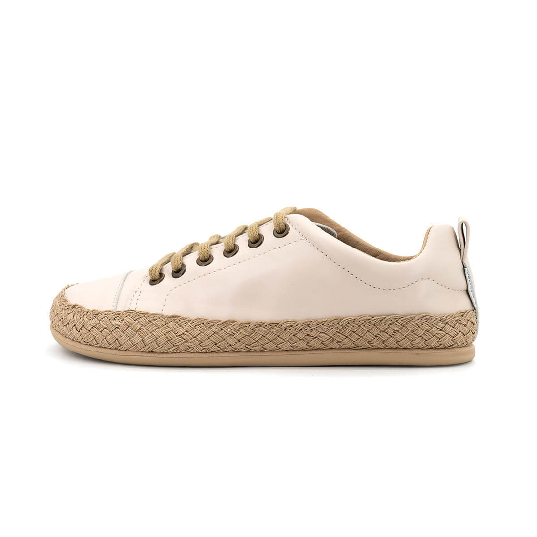 zapatillas deportivas cordones elasticos puntera flexible jerica cuerda freeker adulto ss26 cuerda beige