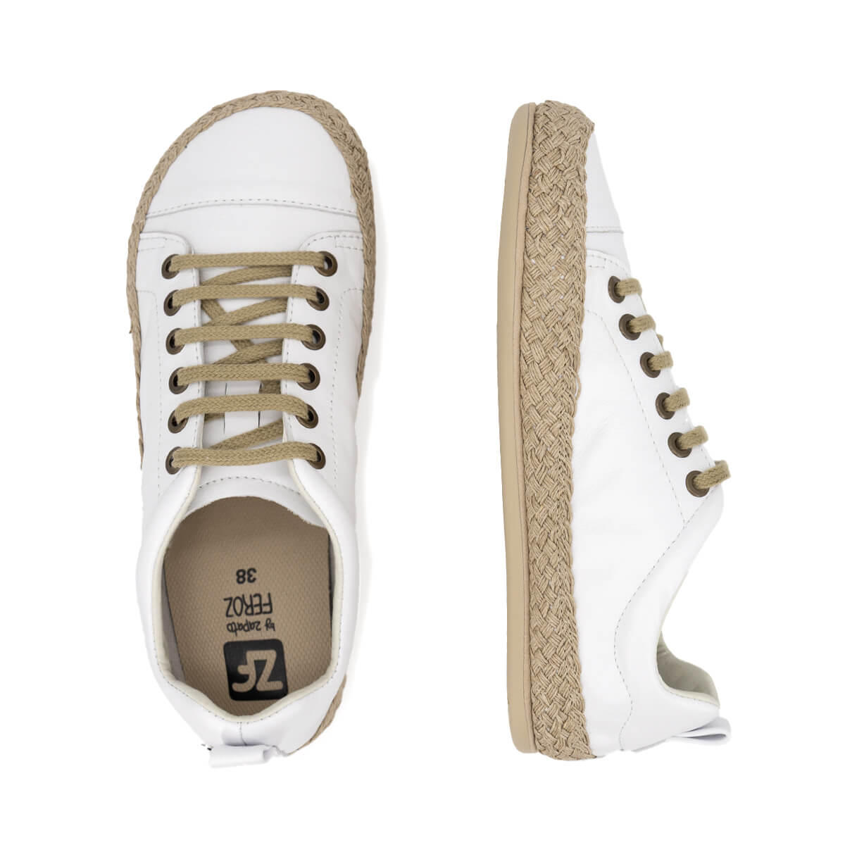 zapatillas deportivas cordones elasticos puntera flexible jerica cuerda freeker adulto ss26 cuerda blanco 03