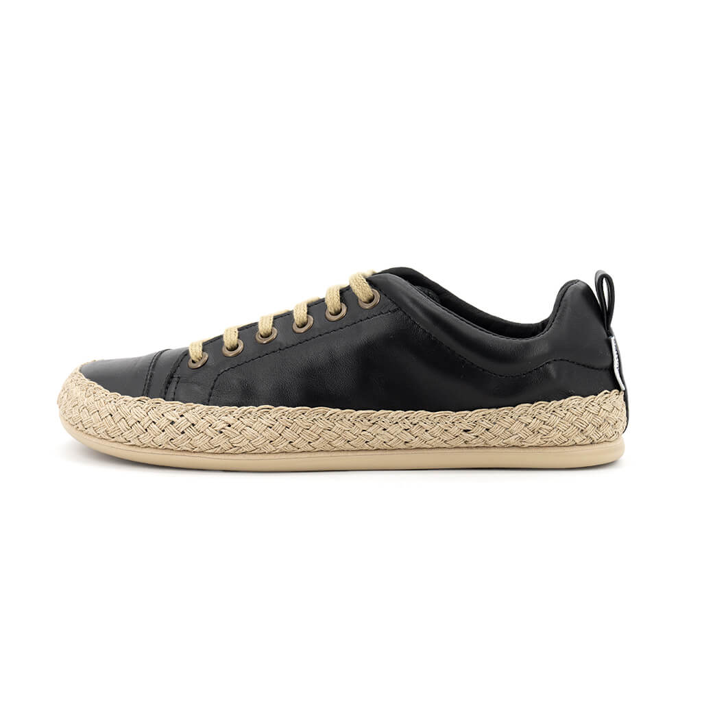 zapatillas deportivas cordones elasticos puntera flexible jerica cuerda freeker adulto ss26 cuerda negro 01 |  negro Piel