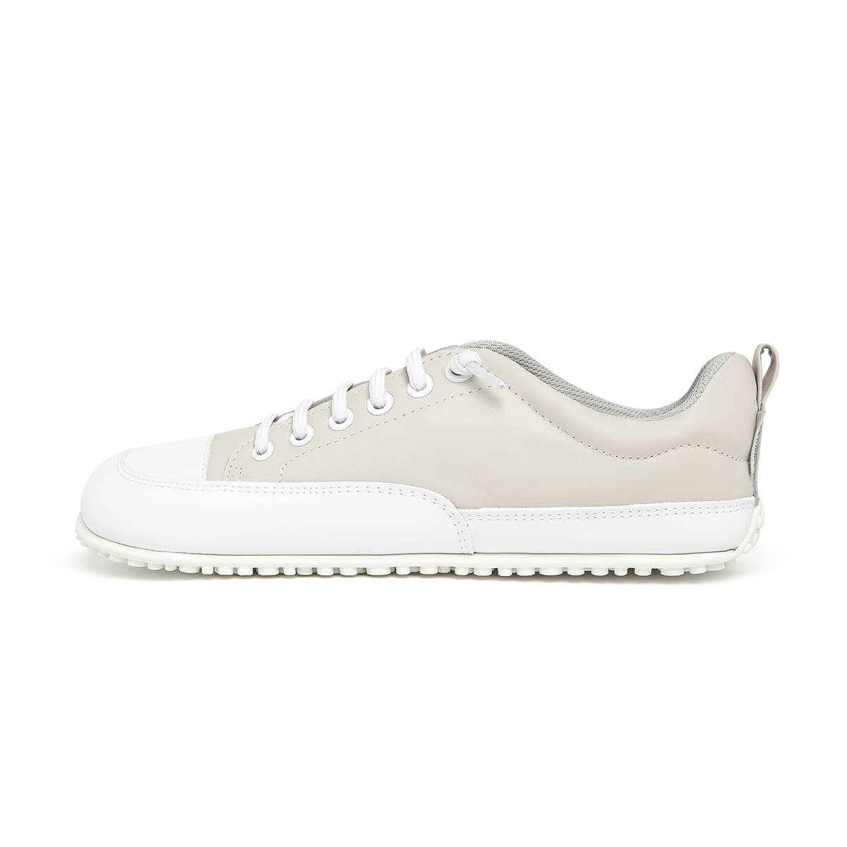 zapatillas deportivas cordones elasticos puntera suela blanca flexible color gris jerica adulto ss25 01