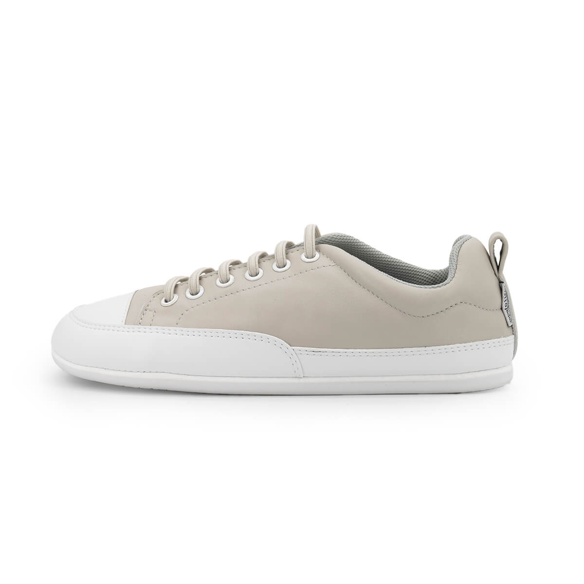 zapatillas deportivas cordones elasticos puntera suela blanca flexible color gris jerica adulto ss26 01