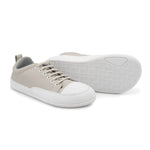 zapatillas deportivas cordones elasticos puntera suela blanca flexible color gris jerica adulto ss26 02| gris Piel