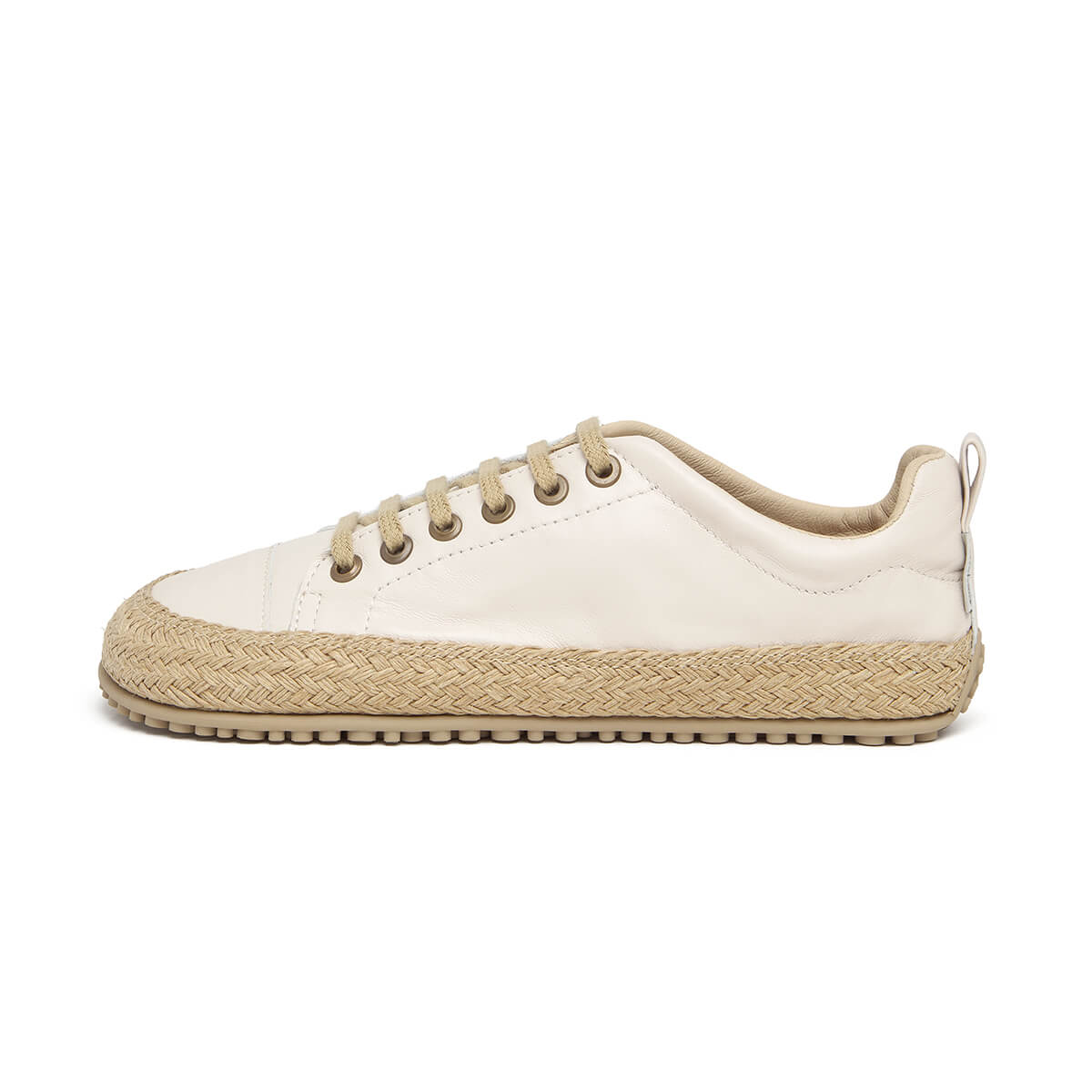 zapatillas deportivas cordones cuerda suela flexible color beige off-white jerica adulto ss25 01
