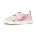 zapatillas deportivas infantiles escolares doble velcro color rosa palo claro moraira rayo rocker aw25 01