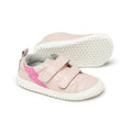 zapatillas deportivas infantiles escolares doble velcro color rosa palo claro moraira rayo rocker aw25 02