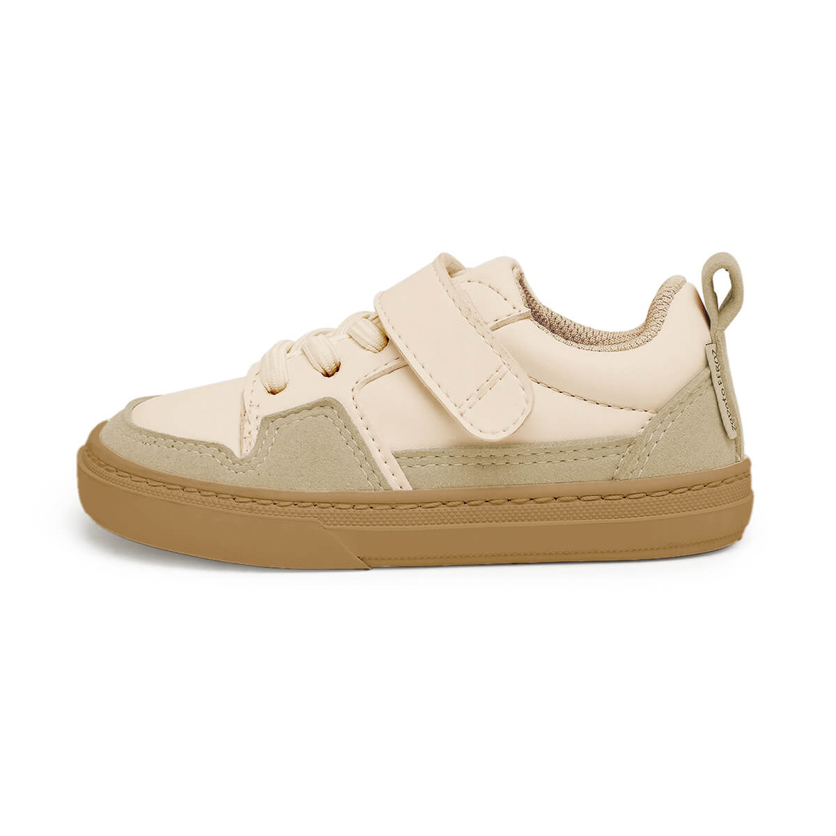 zapatillas diseno deportivo old school suaves ninos color Beige rocker aw24 01