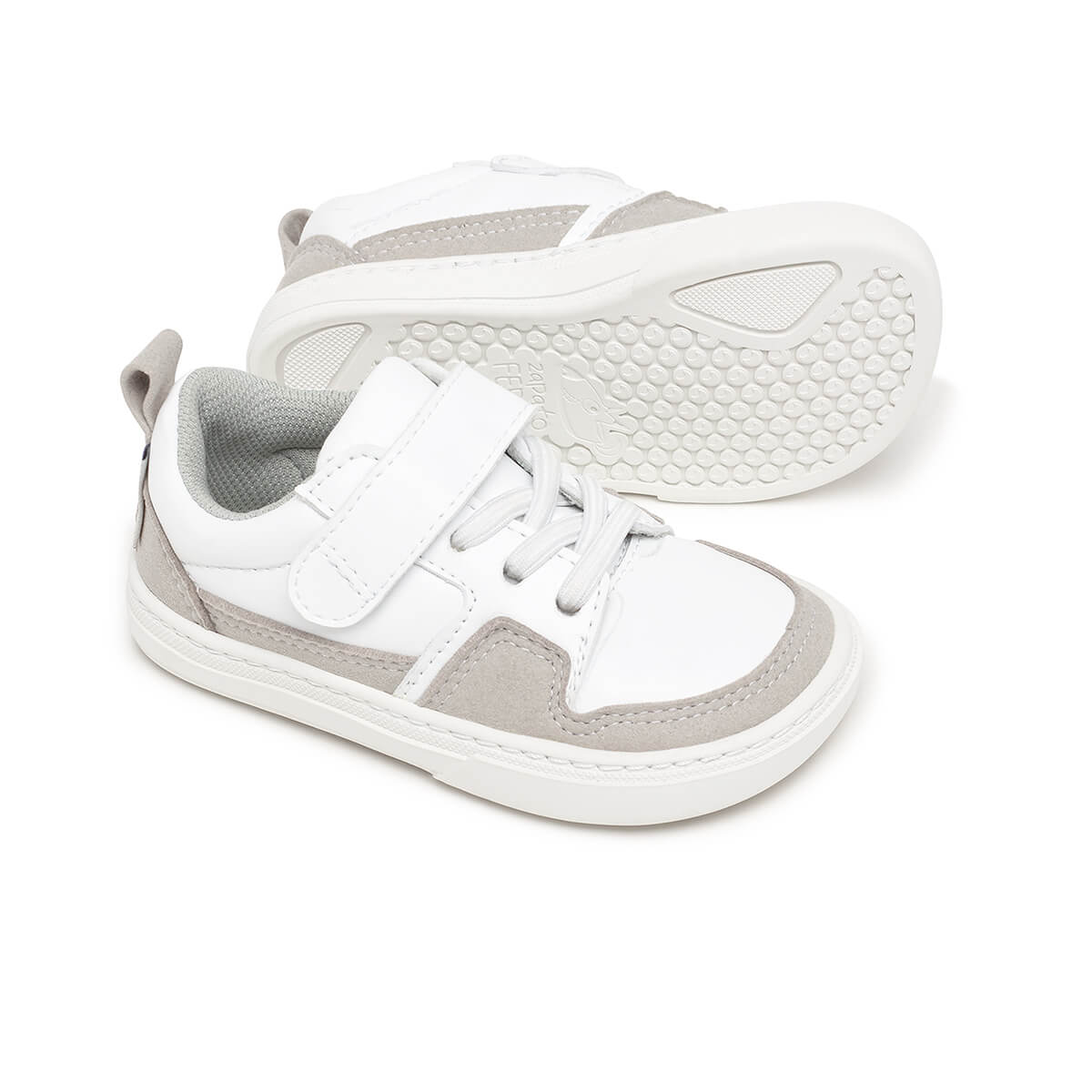 zapatillas diseno deportivo old school suaves ninos color blanco gris cheste rocker aw24 02 