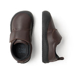 zapatillas escolares respetuosas comodas ligeras velcro jugar correr saltar color marron garbi rocker aw25 03 | marrón microfibra