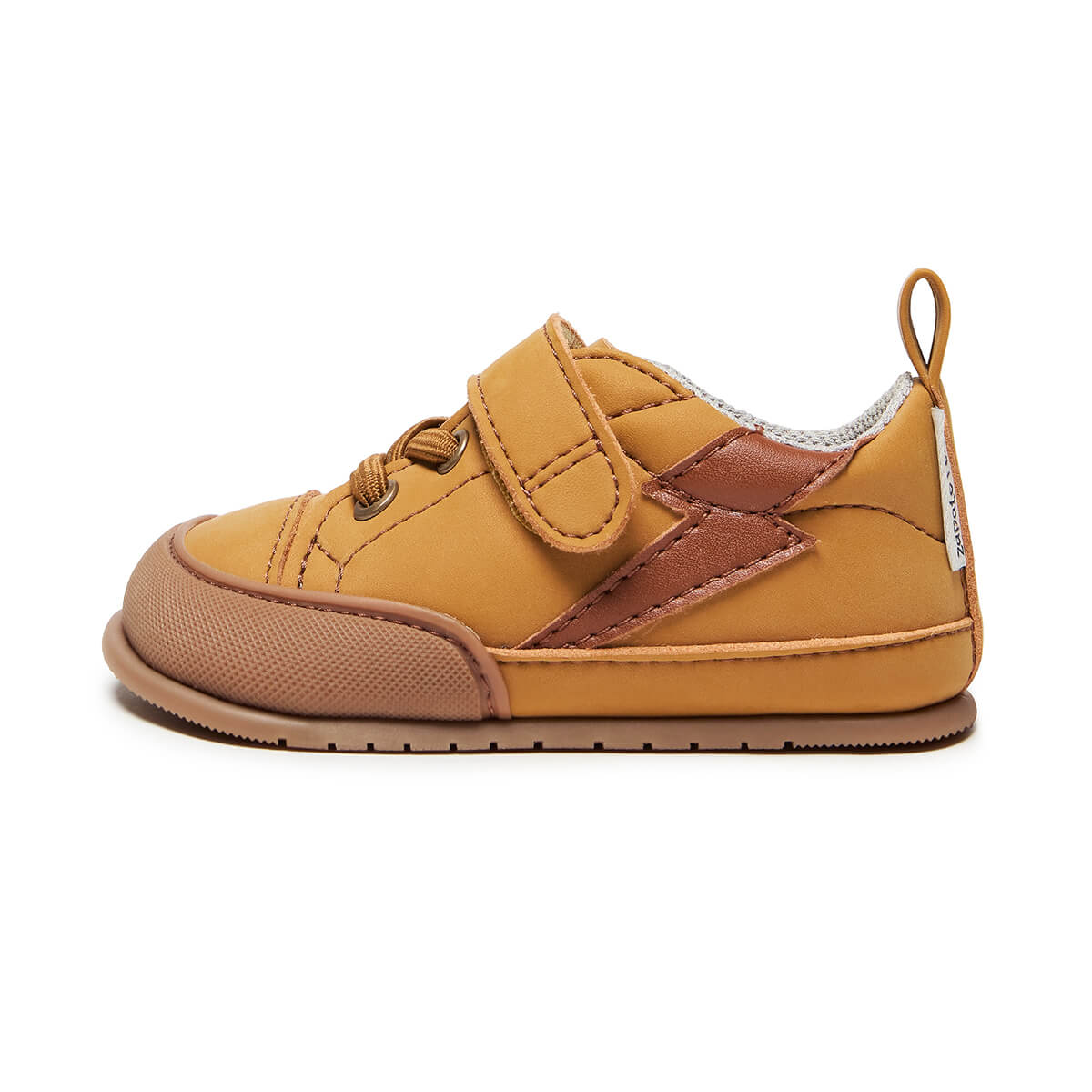 zapatillas espacio cuidado salud desarrollo pies sanos bebe color amarillo mostaza paterna rayo feroz aw24 0