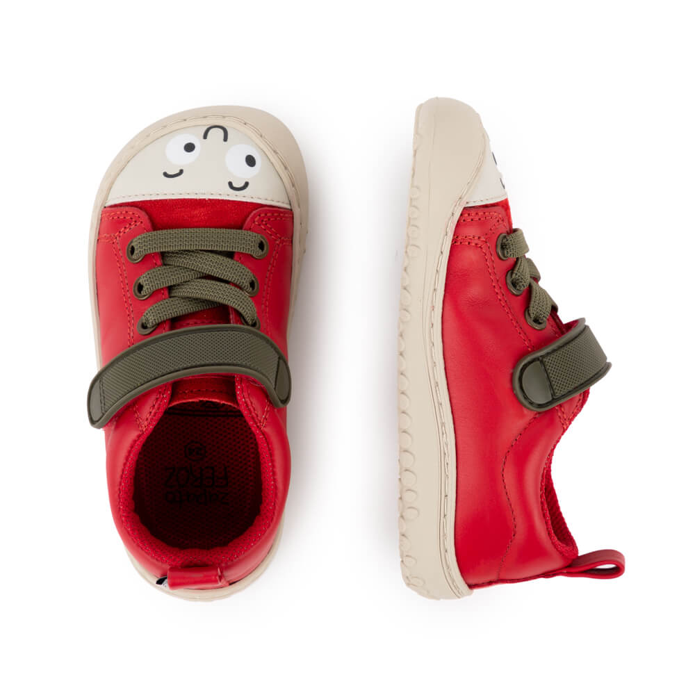 paterna-rocker-edicion-especial-zapatos-nuevos-aw23 Rojo Piel . Inspirados en el libro de Neus Moya. Calzado respetuoso. Barefoot