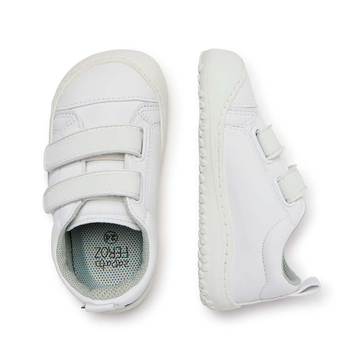 zapatillas infantiles respetuosas libertad movimiento caminar correr saltar color blanco moraira rocker aw24 03