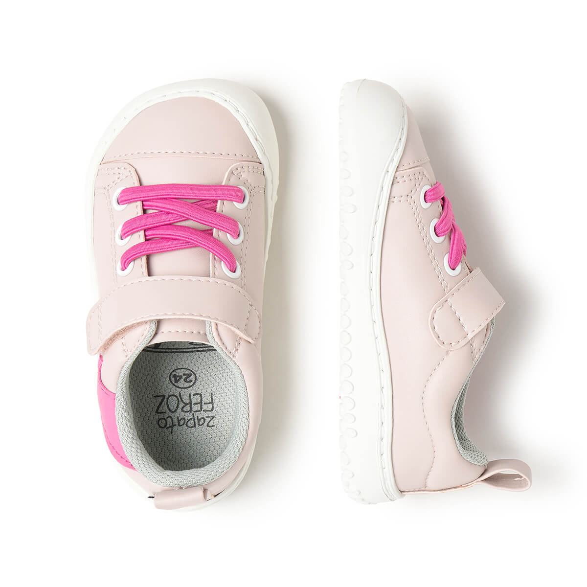 zapatillas infantiles respetuosas movimiento forma pie color rosa paterna rayo rocker aw25 03