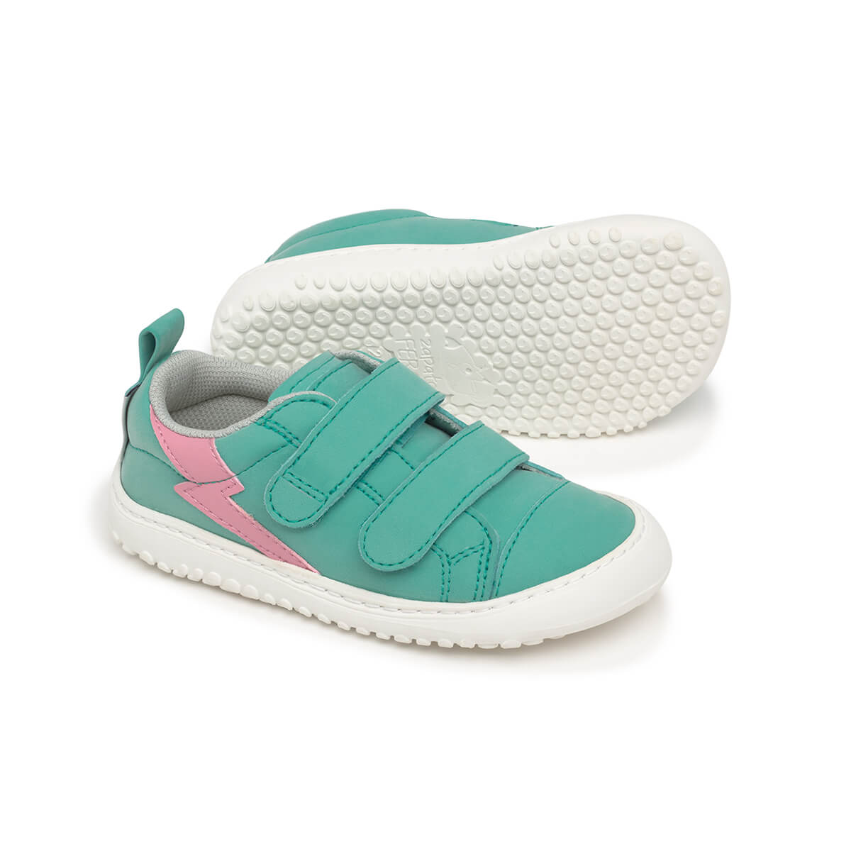 zapatillas deportivas infantiles escolares doble velcro color mint moraira rayo rocker aw24 02