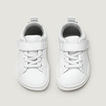 zapatillas minimalistas colegio tejido sostenible vegano microfibra ninos blanco turia rocker escolar  | Blanco Microfibra
