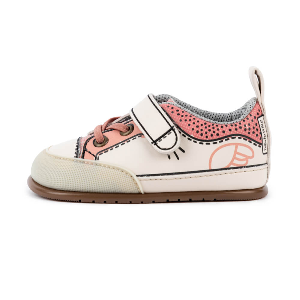 Paterna Comic Feroz AW23 Azul Microfibra ,La zapatilla molona con estampado cómic que le da libertad plena a tu bebé