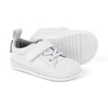 Paterna Feroz AW23 Blanco Microfibra ,Calzado minimalista para bebés con empeine medio y bajo. Veganas y en piel para primeros pasos.