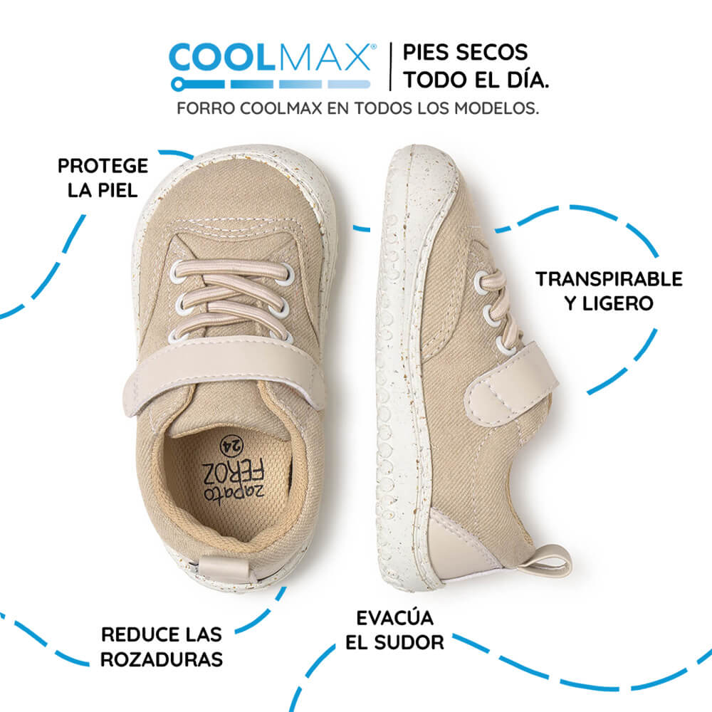 zapatillas minimalistas infantil tejano beige eliana rocker ss26 04
