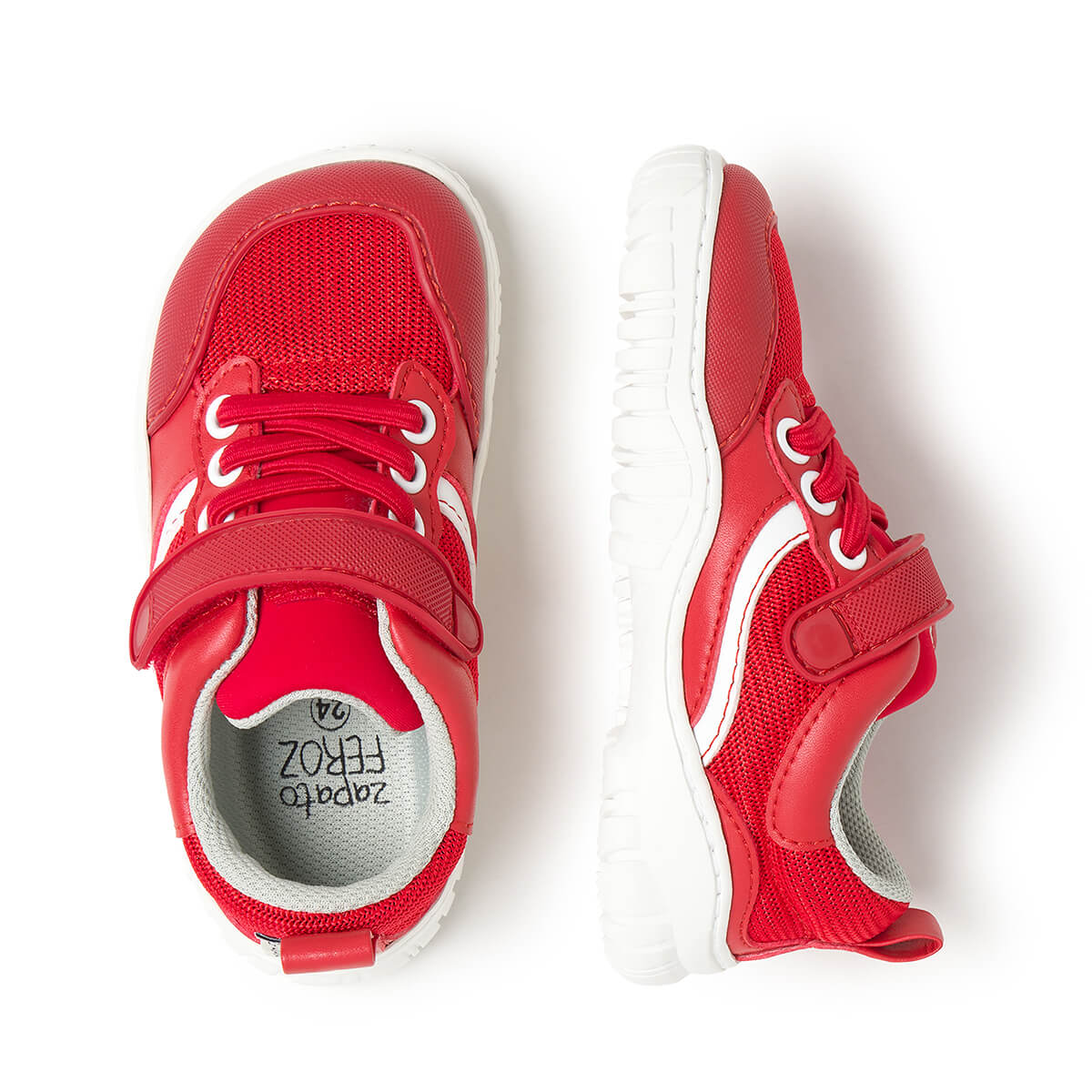 zapatillas minimalistas infantiles transpirables primavera verano color rojo biar rocker AW25 03