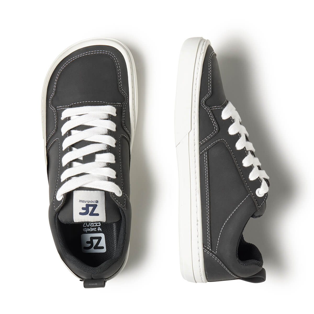 zapatillas minimalistas negras estilo casual moderno adolescentes adulto cheste freekers aw25 03 |  Negro Microfibra Nobuck