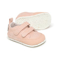 zapatillas minimalistas transpirables velcro bebes color rosa palo claro moraira feroz aw25 02