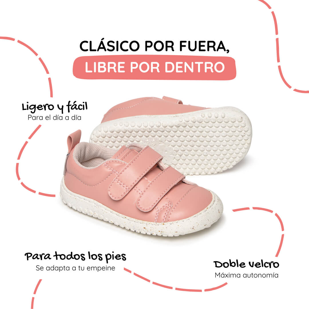 zapatillas minimalistas transpirables velcro bebes rosa moraira rocker ss26 02
