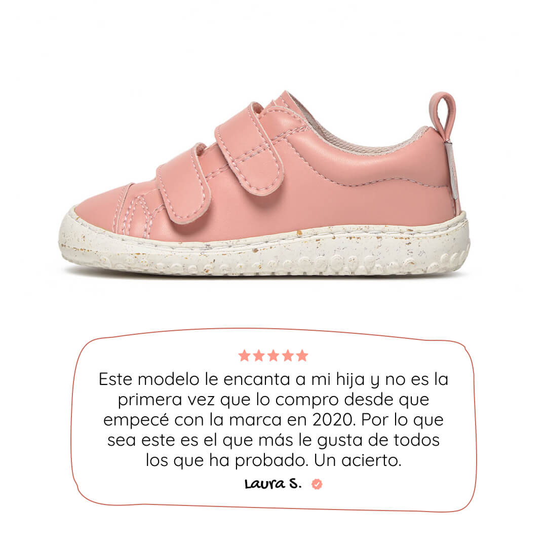 zapatillas minimalistas transpirables velcro infantil rosa moraira rocker ss26 01