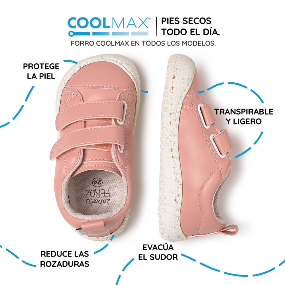 zapatillas minimalistas transpirables velcro infantil rosa moraira rocker ss26 04