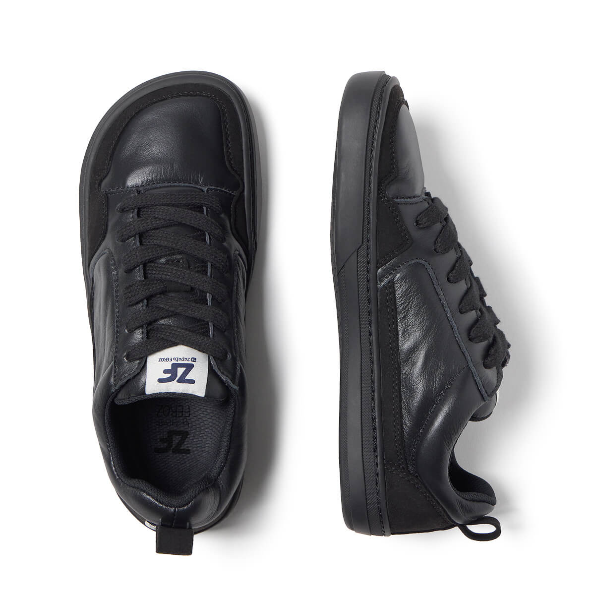 zapatillas minimalistas veganas old school ligeras adolescentes color negro cheste freekers aw24 03