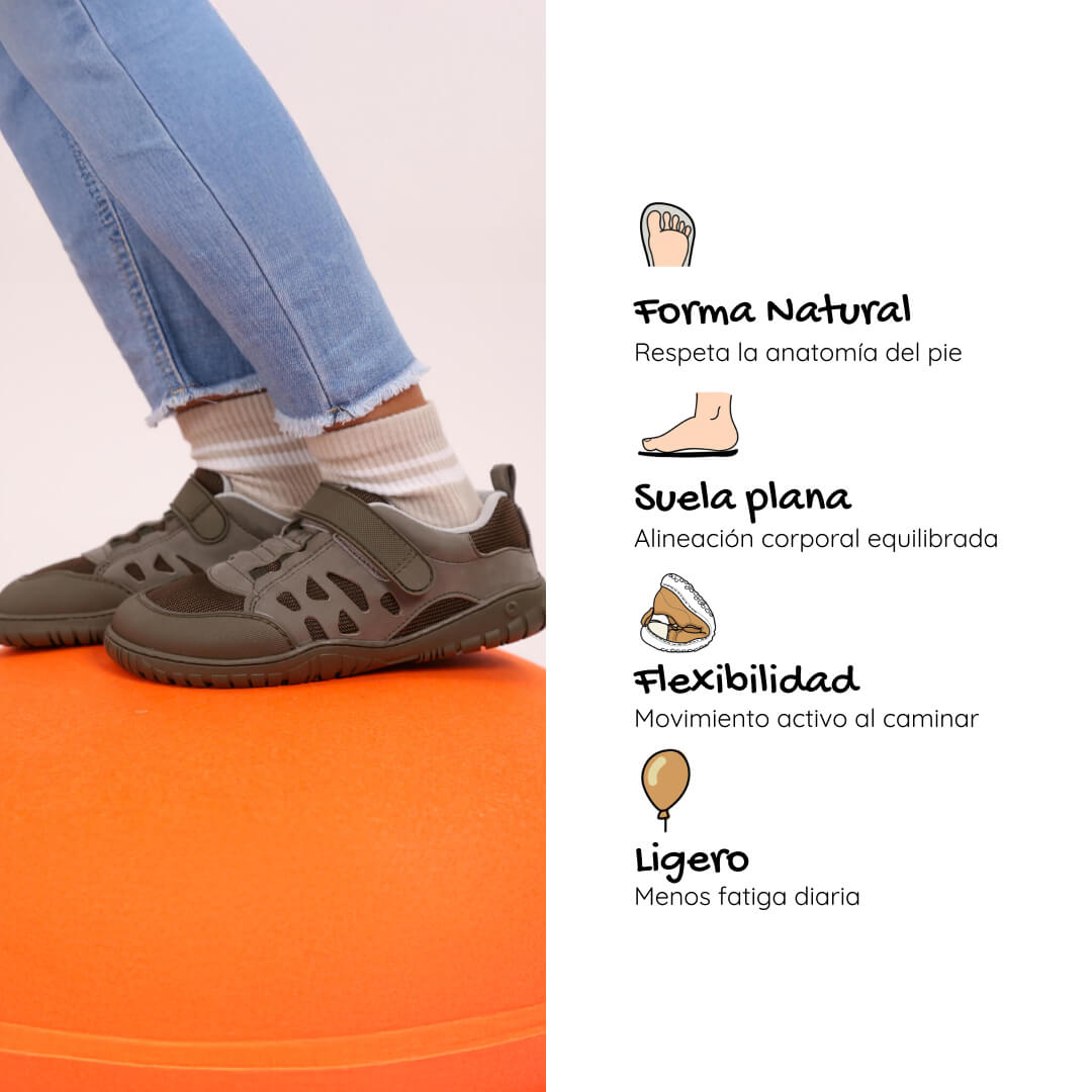 zapatillas originales divertidas todoterreno uso diario naturaleza ninos color caci kaki verde onil ss26 06