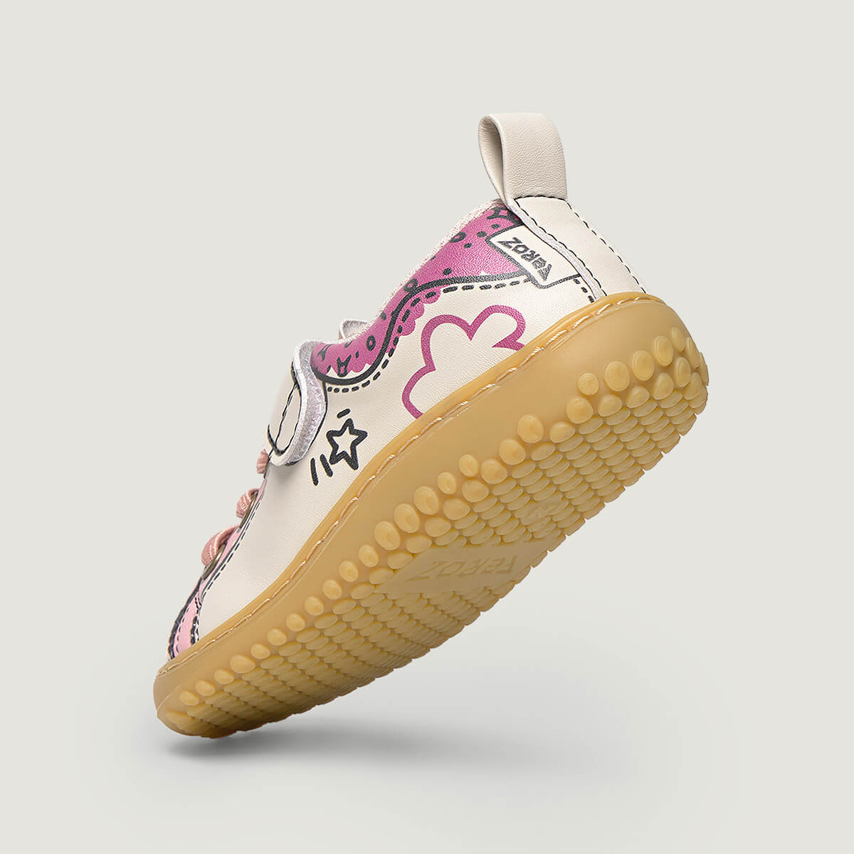 zapatillas respetuosas forma natural pie colegiales ninas color rosa paterna comic rocker aw26 03  | Rosa Microfibra