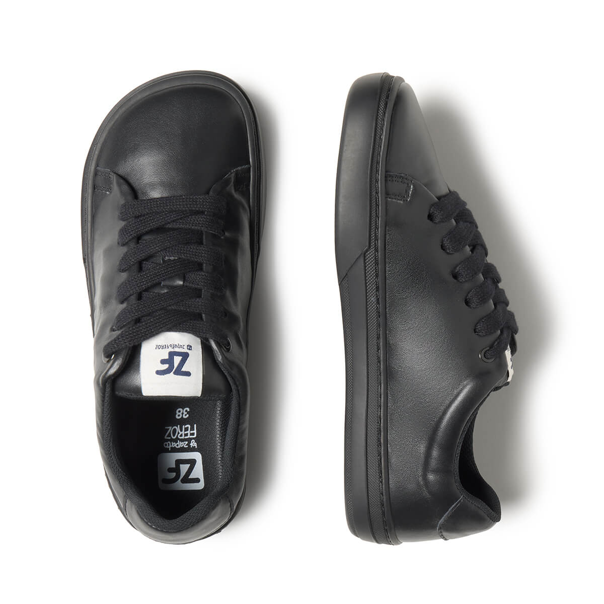 zapatillas respetuosas forma pie diseno casual urbano piel adulto color negro turia freekers aw25 03