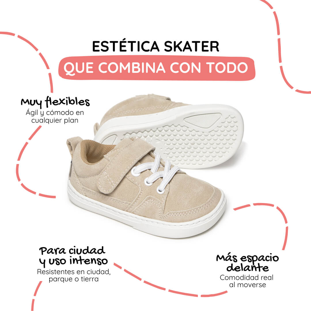 zapatillas respetuosas infantil beige cheste rocker ss26 02