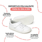 zapatillas respetuosas infantil veganas blanco paterna rocker ss26 02| Blanco Microfibra