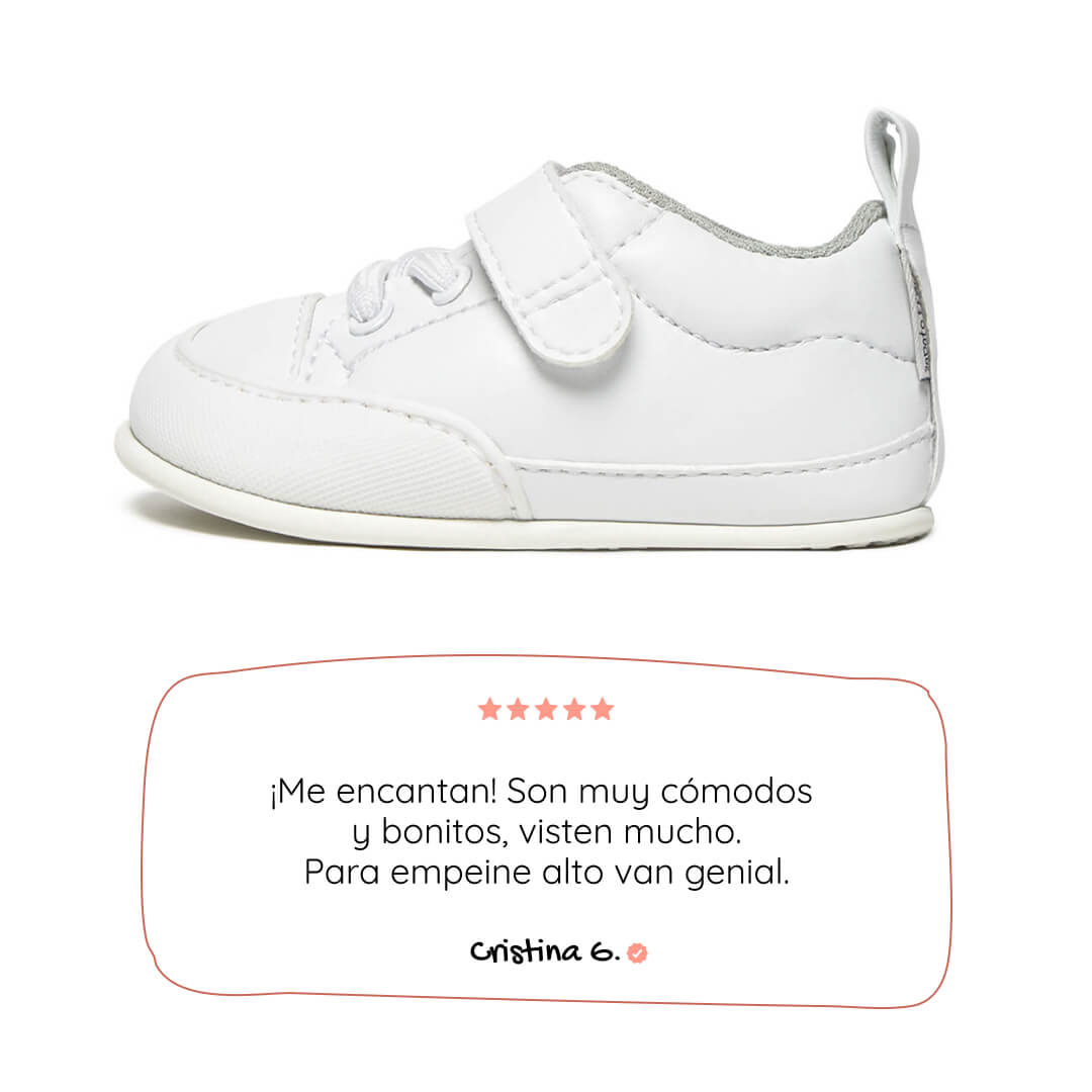 zapatillas respetuosas veganas bebes blanco paterna feroz ss26 001 | blanco microfibra