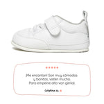 zapatillas respetuosas veganas bebes blanco paterna feroz ss26 001 | blanco microfibra
