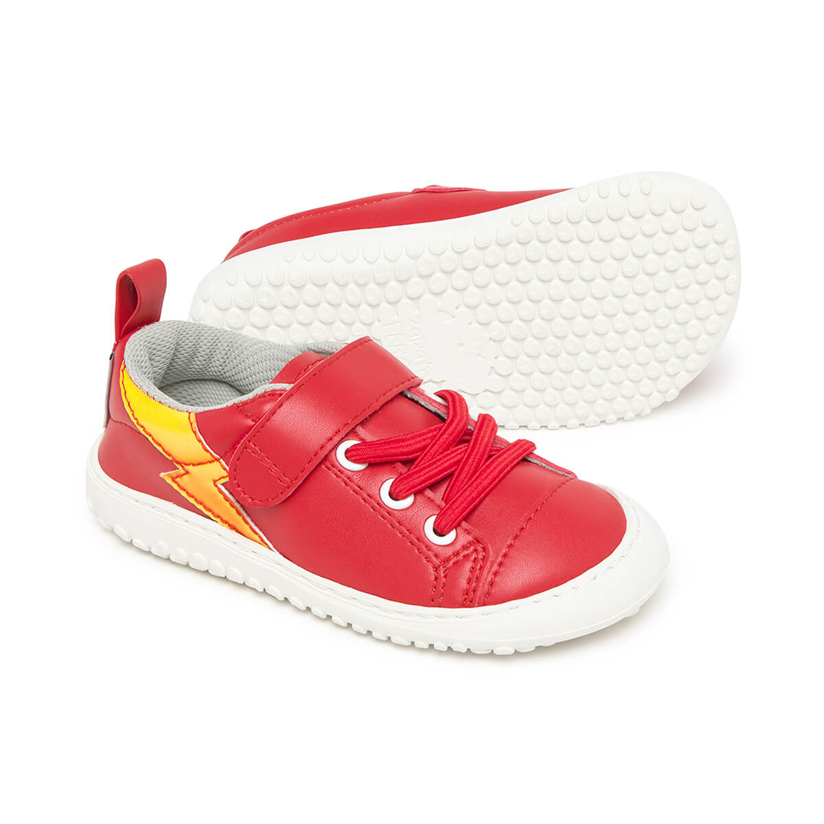 zapatillas respetuosas veganas estilo casual rocker color rojo paterna rayo 02