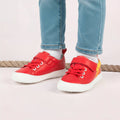 Zapatillas respetuosas veganas estilo casual rocker color rojo paterna rayo 05