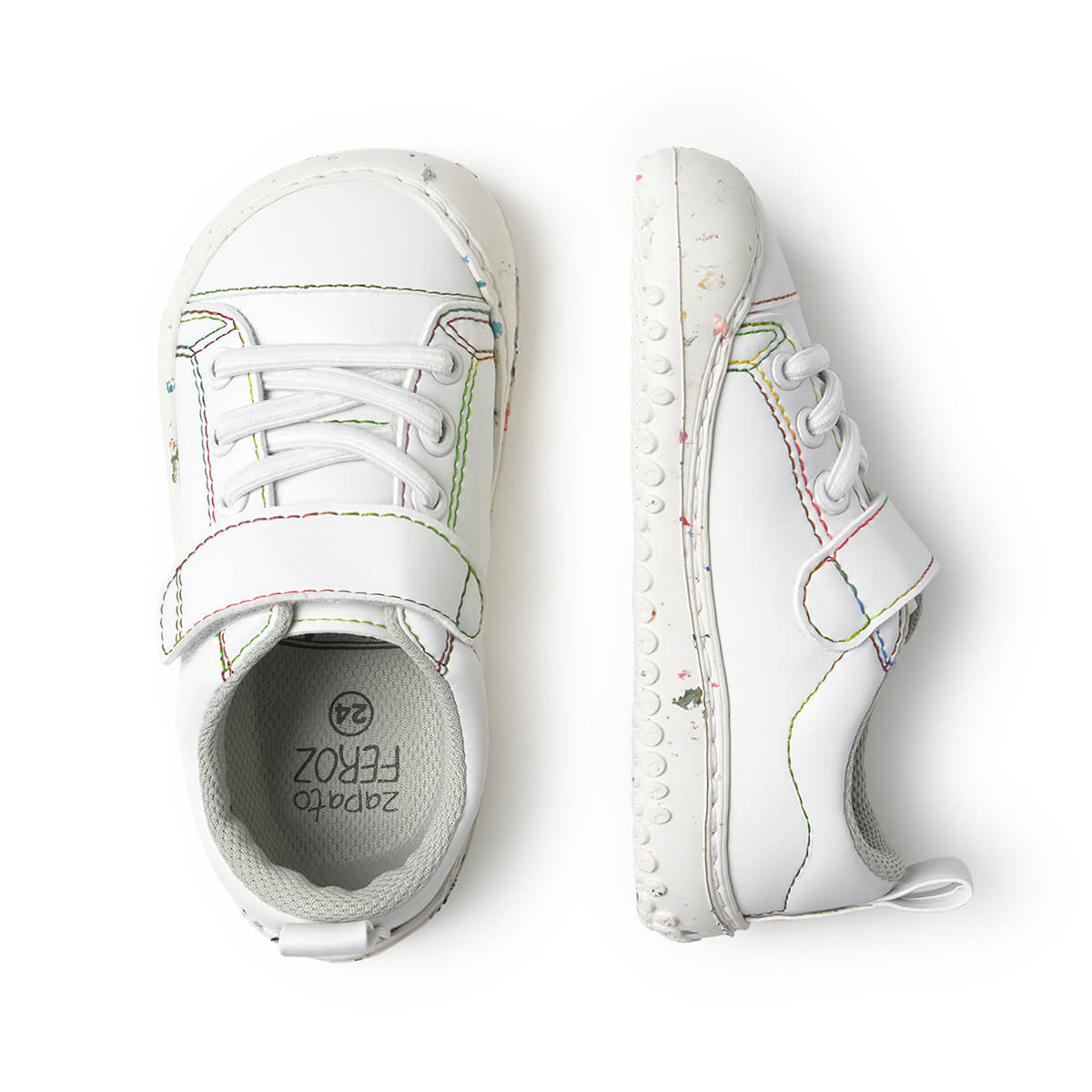 Zapatillas respetuosas veganas estilo casual rocker multicolor paterna 03