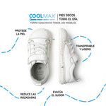 zapatillas respetuosas veganas estilo casual rocker multicolor paterna rayo 03| Blanco Multicolor Microfibra