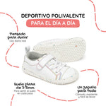 zapatillas respetuosas veganas estilo casual rocker multicolor paterna rayo 1000| Blanco Multicolor Microfibra