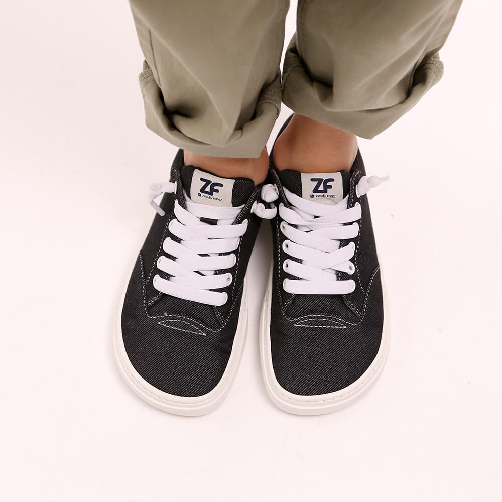 zapatillas respetuosas veganas ligeras adulto eliana SS26  negro | negro Tejano