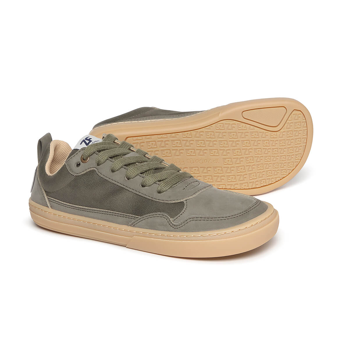 zapatillas respetuosas veganas sostenibles adulto color verde kaki caqui faura freekers aw25 02