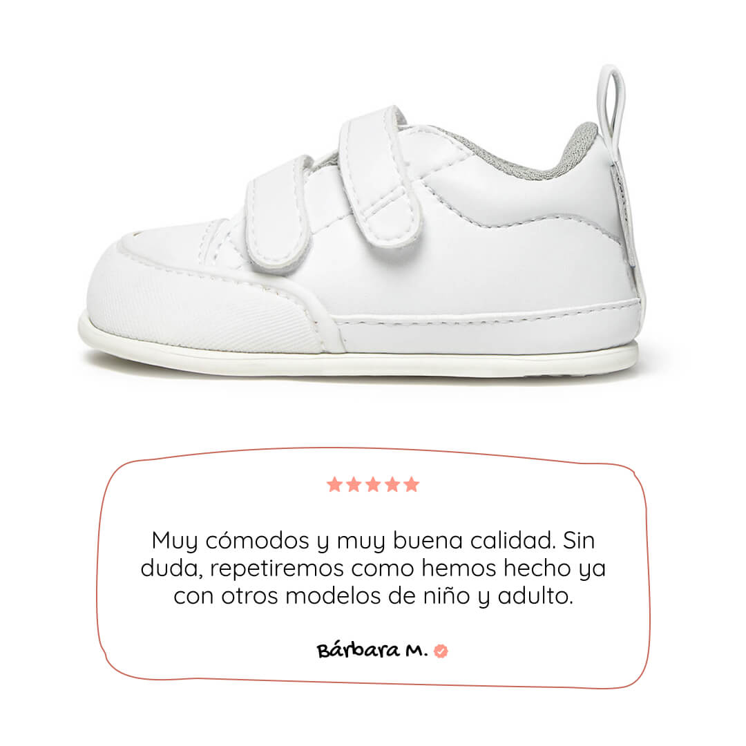 zapatillas respetuosas verano bebes blancas moraira feroz ss26 01 | blanco microfibra