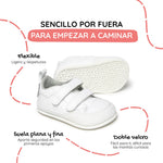 zapatillas respetuosas verano bebes blancas moraira feroz ss26 02 | blanco microfibra