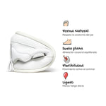 zapatillas respetuosas verano bebes blancas moraira feroz ss26 05 | blanco microfibra