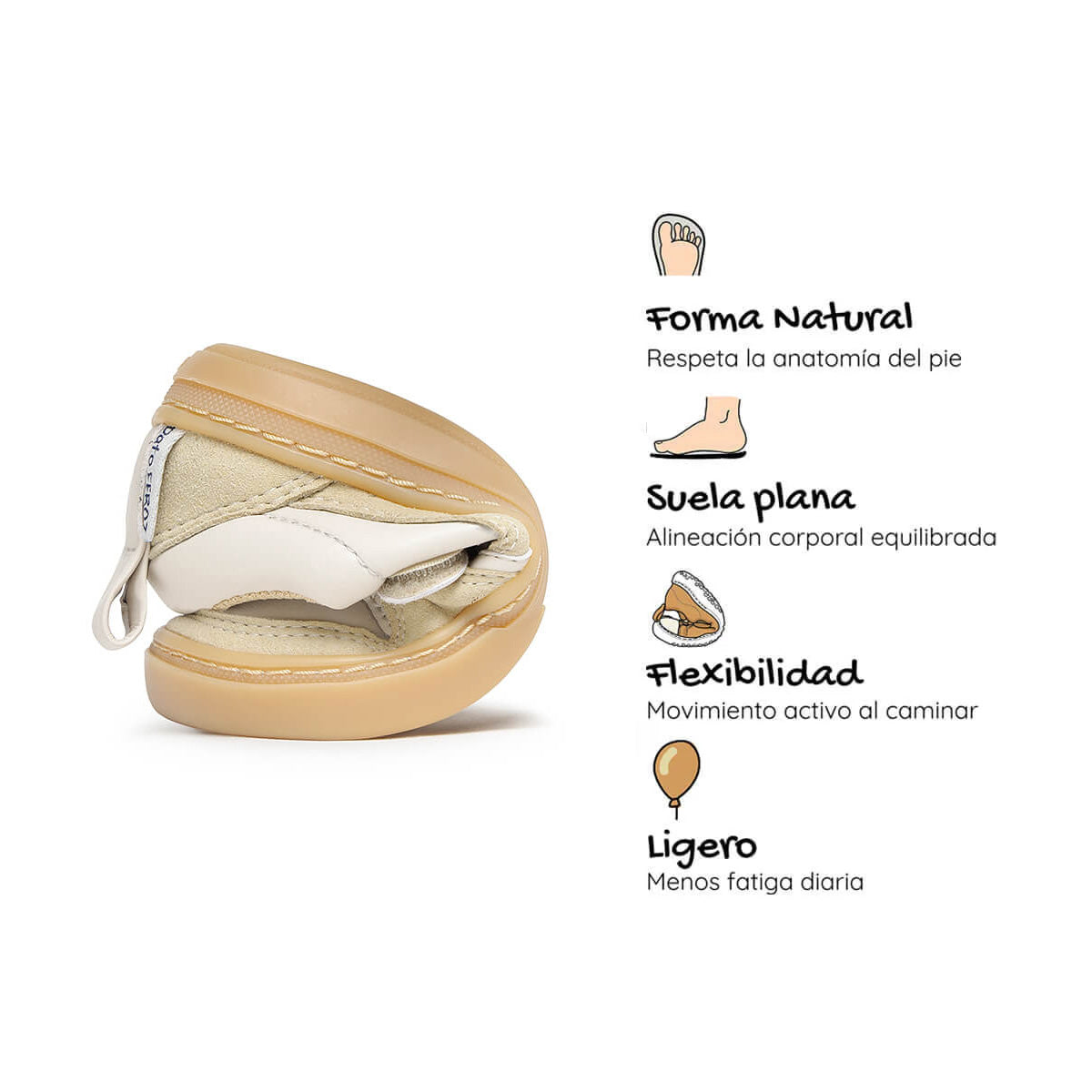 zapatillas respetusas estilo old school ninos color beige off white cheste rocker AW25 04 | Beige microfibra